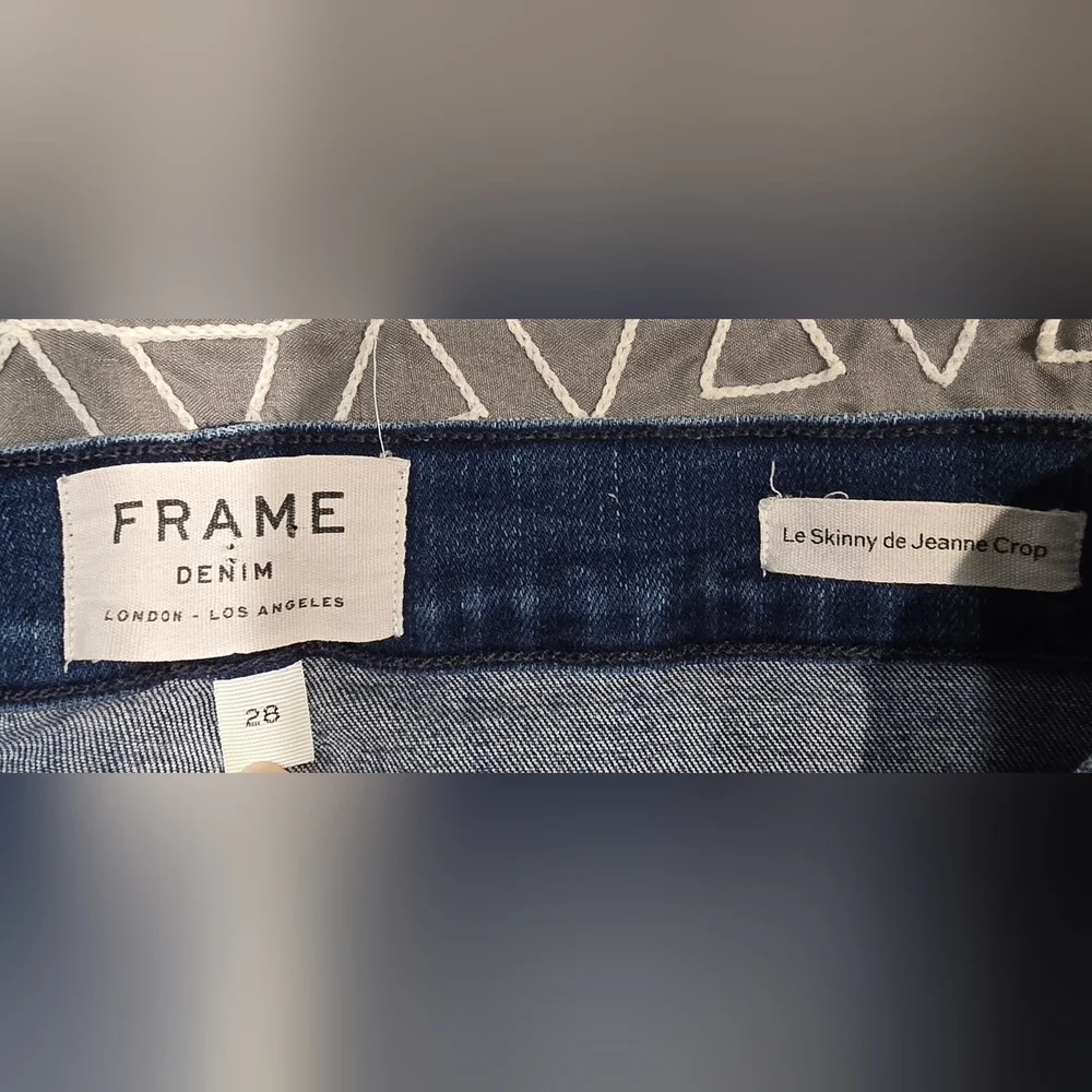 FRAME Le Skinny De Jeanne Cropped Jean Size 28 - Picture 6 of 7